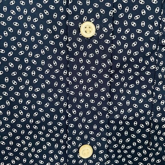 Banana Republic Tech Stretch Men's XL Slim Flex Fit Navy Blue Button Up Shirt - Picture 4 of 16